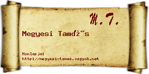 Megyesi Tamás névjegykártya