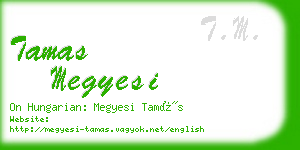 tamas megyesi business card